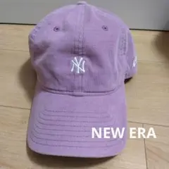 NEW ERA ヤンキース コーデュロイ キャップ 9TWENTY パープル