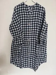 チェック柄マタニティワンピース　M〜L