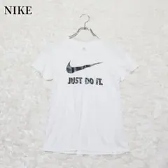 ナイキ　NIKE　Tシャツ　半袖　ホワイト　ロゴプリント　カジュアル　スポーツ