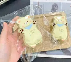 よだれかけくまさんスティックスクイーズ 低反発 ふわふわ もちもち 癒し系 人気