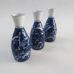 有田焼　ダミ梅徳利3本セット