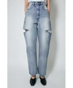 MOUSSY スリットデニムパンツ
