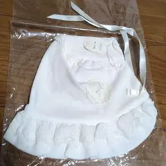 ホワイト ベビードレス 50cm フリル付き