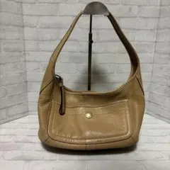 【美品】COACH コーチ エルゴ レザー ショルダーバッグ キャメル 本革