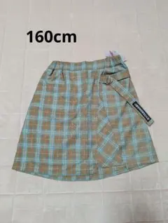 【新品】JENNI belle チェック柄 ラップスカート 160cm j042のサムネイル