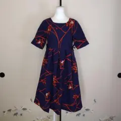 着物リメイク ワンピース 着物柄　P-BL1F