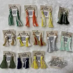 ハンドメイド タッセルイヤリング
