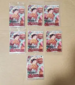 【未開封】ワンピースカード モンキー・D・ルフィ：モスバーガー 7枚セット