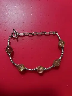 10mm球 ルチルクォーツsilver925 ブレスレット