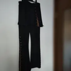 ブラックレッスンウェアセット