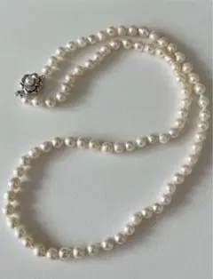 み*た様 新品⭐︎あこや真珠　セミロングネックレス　6.5-7.0mm 本真珠