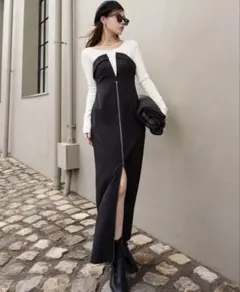 GlamLips レイヤード ライク KNIT ドッキングワンピース