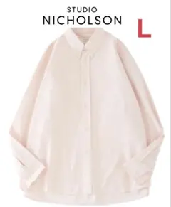 STUDIO NICHOLSON オックスフォードコットンシャツ　Lのサムネイル
