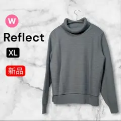 REFLECTリフレクト タートルネックニット XL 13号 ストライプ 新品