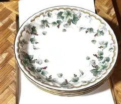 NARUMI ブドウの葉のケーキ皿　4枚