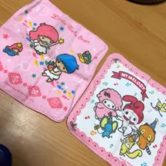 マイメロディハンドタオル&キキララハンドタオル　2点セット