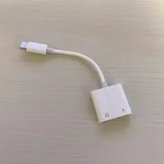 iPhone イヤホン 変換 アダプタ 2in1ライトニング充電同時二股ケーブル