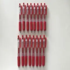 新品未使用■SARASA 0.5 赤ボールペン 16本セット