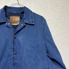 Levi’sデニムコーチジャケット 中綿入り キルティング S インディゴ 防寒