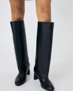 美品　MOUSSY LONG ブーツ　ブラック　S