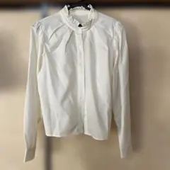 GRLホワイト フリル襟 シャツ Sサイズ