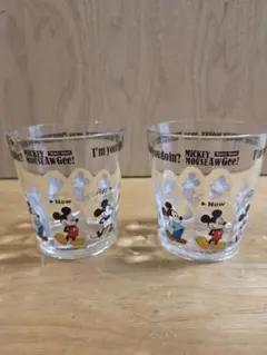 ミッキーマウス グラス 2個セット