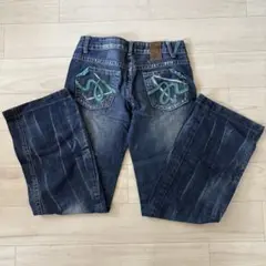 レッドペッパー RED LABEL フレア デニム ブーツカット 26 Y2Kのサムネイル