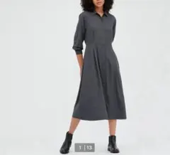 UNIQLO ユニクロのソフトフランネルフレアワンピース