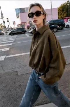 ZARA スエード調ボンバージャケット S