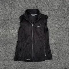 Eddie Bauer ブラック フリース ベスト M