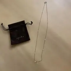 アガット　パールネックレス