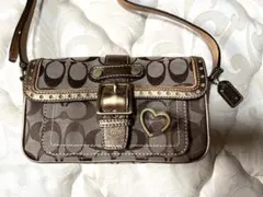 Coach コーチ シグネチャー ショルダーバッグ　収納袋付