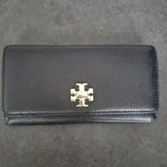 TORY BURCH ブラックレザー 長財布