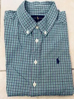 Ralph Lauren ギンガムチェック柄長袖シャツ M (10-12)