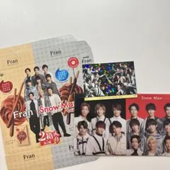 Snow Man vs SixTONES箱、ポストカード、チケットファイル