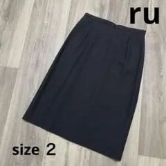 ru ビジネススーツ レディース チャコールグレー スカート