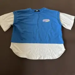 JENNI カジュアル Tシャツ 青 白のサムネイル