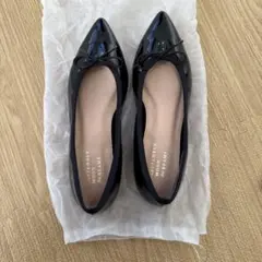 リボン フラットシューズ