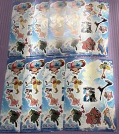 ONE PIECE ステッカー 25周年 8枚セット ルフィ ゾロ ナミ