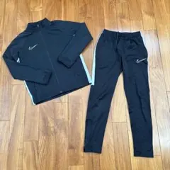 Nike Dri-FIT ブラックジャージ上下セット M 140〜150㎝