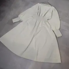 美品 クラネ 25ss FORM SLEEVE ONEPIECE IVORY - メルカリ