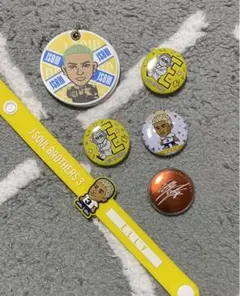 ELLY缶バッジ、ゴムブレス、ミラーキーホルダー