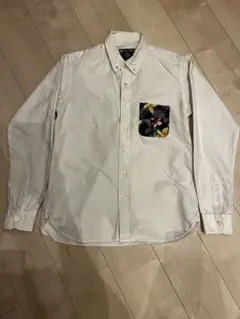 BEAMS HEART 長袖シャツ 花柄ポケット