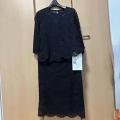 【新品】ベルメゾン　花柄レース セットアップ　ブラック　フォーマル　パーティ　黒