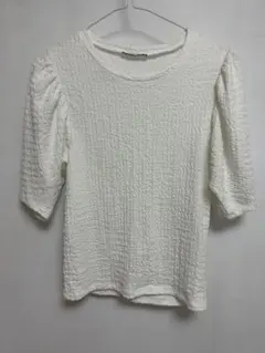 Zara パフスリーブトップス ホワイト