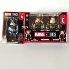 ハッピーくじ ベアブリック MARVEL A賞 アイアンマン&スパイダーマン
