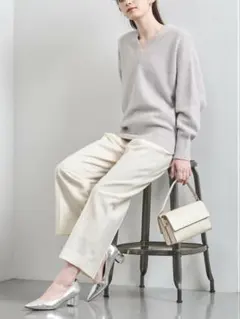 【新品未使用】UNITED ARROWS フランネル 2タック テーパードパンツ