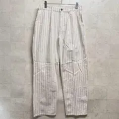 GUESS JEANS 2026 モデル ワイドレッグ ストライプ ジーンズのサムネイル