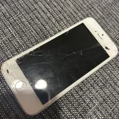 iPhone5s ホワイト 画面ひび割れあり