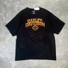 00s HARLEY DAVIDSON Tシャツ【XL相当】プリント▼Hanes